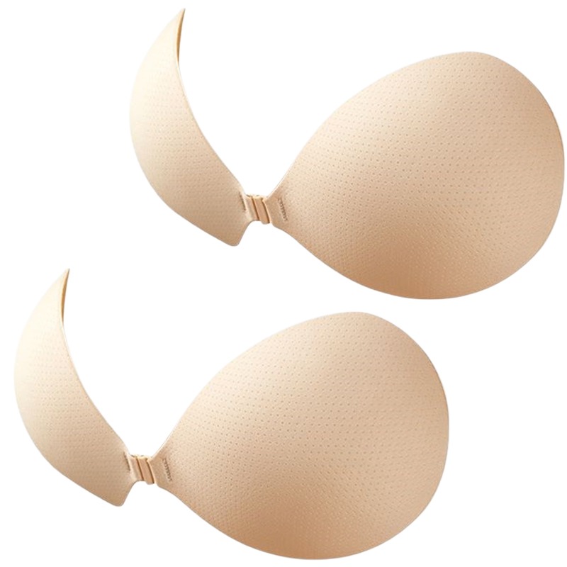 プッシュアップ粘着ブラ 厚め シリコン製バストアップパッド  - Push Up Bra Silicone のレビューと価格